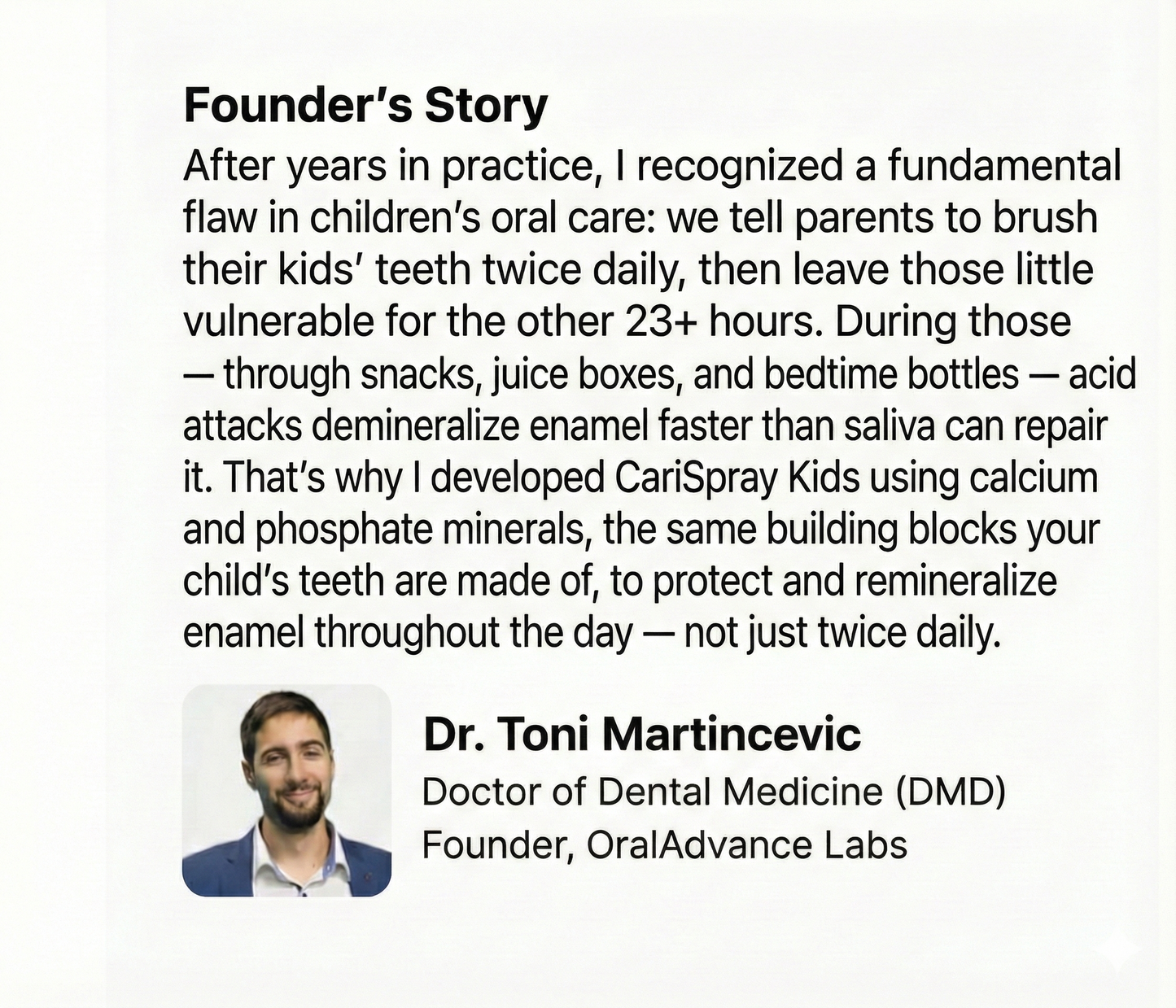 CariSpray Kids – Cavity Protection Oral Spray