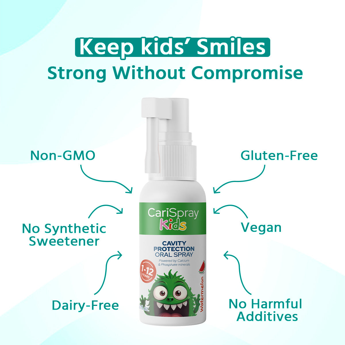 CariSpray Kids fluoride-free dental spray benefits