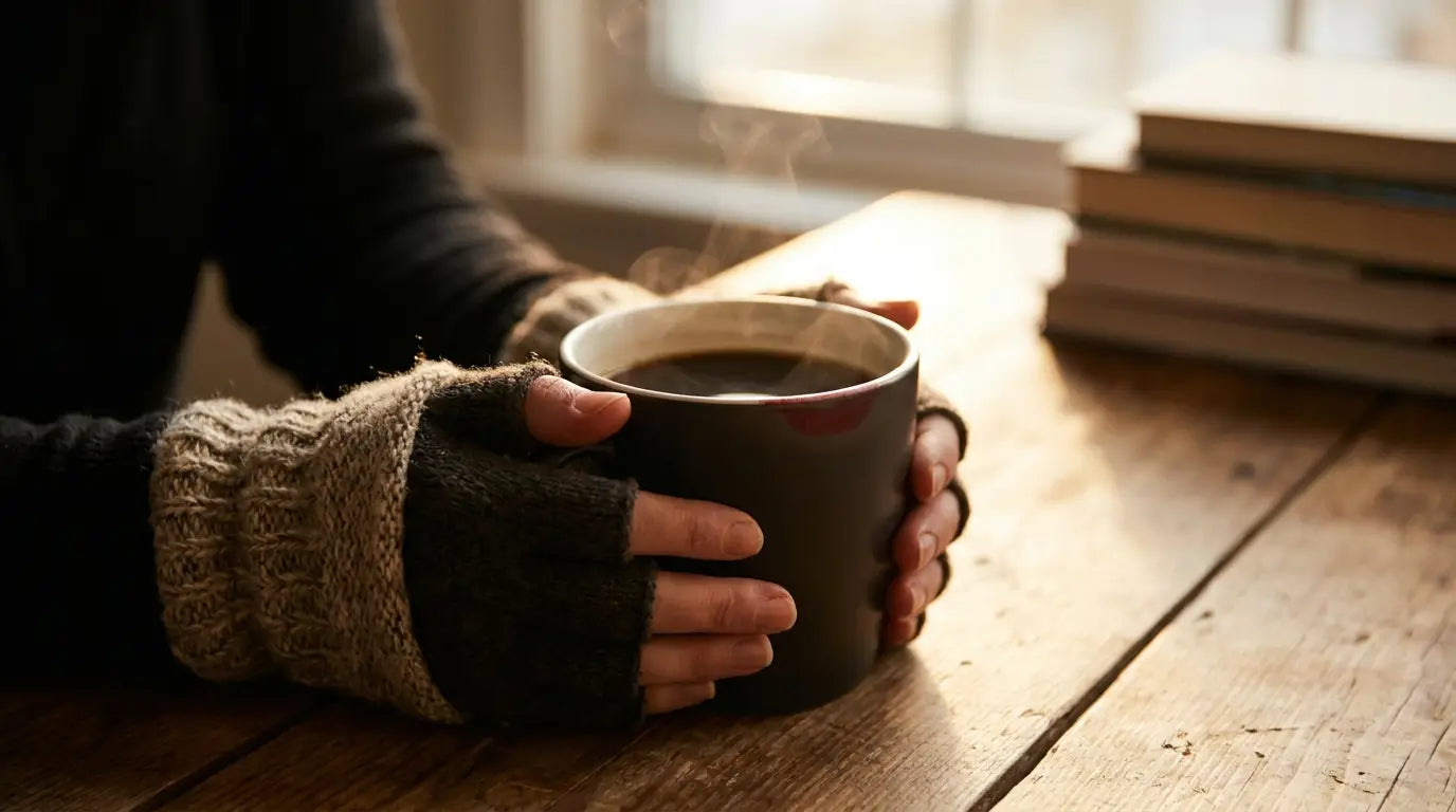 A cup of coffee, a common cause of enamel thinning and staining